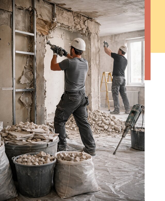 Демонтажные работы в Искитиме от 2752 руб. — услуги и цена под ключ | ОТДЕЛОЧНИК-Скм