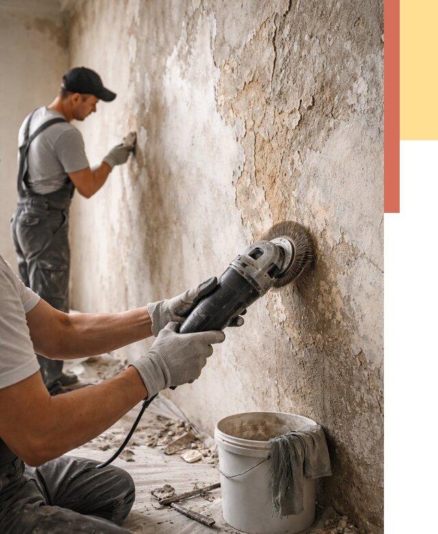 Снятие и удаление краски со стен в Искитиме от 2140 руб. — ОТДЕЛОЧНИК-Скм