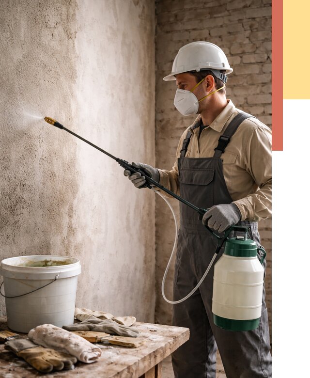 Антисептическая обработка стен в Искитиме от 1223 руб. — быстро и недорого | ОТДЕЛОЧНИК-Скм