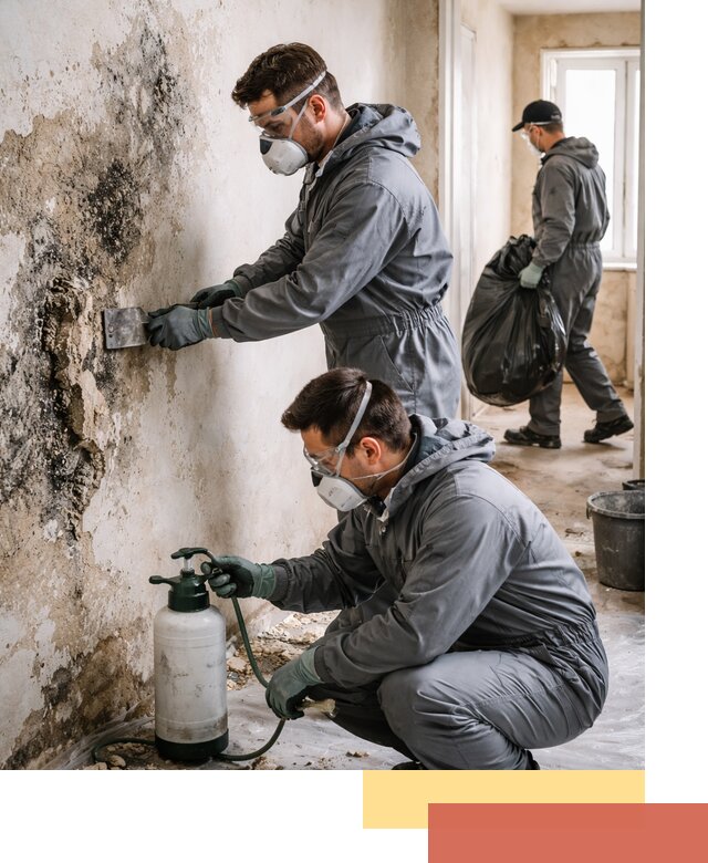 Удаление плесени со стен профессионально в Искитиме