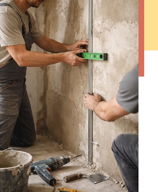 Установка штукатурных маяков в Искитиме от 7134 руб. — быстро и недорого | ОТДЕЛОЧНИК-Скм