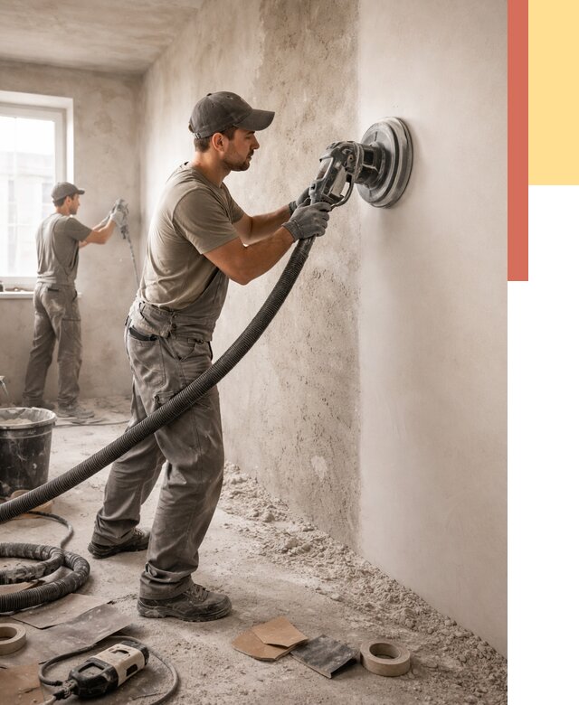 Шлифовка стен в Искитиме от 1223 руб/м2 — быстро и недорого | ОТДЕЛОЧНИК-Скм