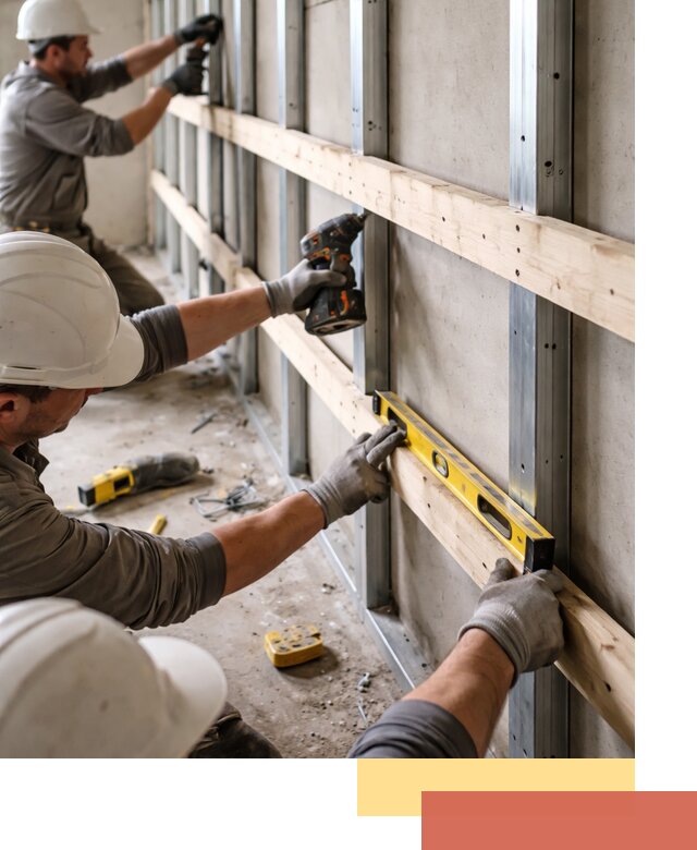 Устройство обрешетки под панели в Искитиме