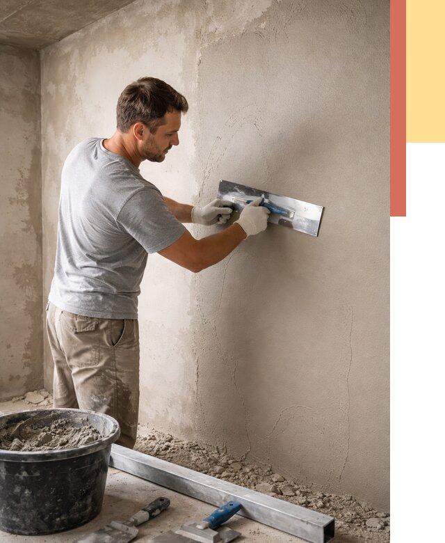 Штукатурка стен без маяков в Искитиме от 7338 руб/м2 — услуги и цена | ОТДЕЛОЧНИК-Скм