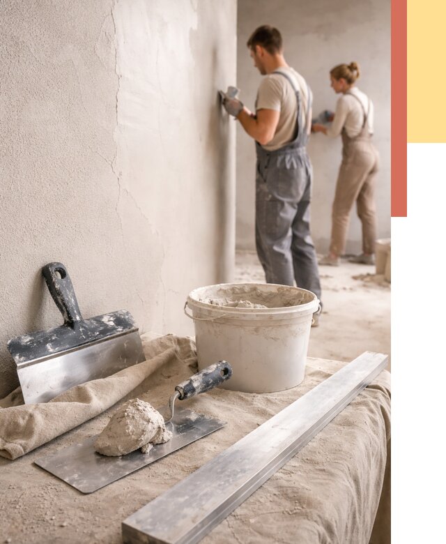 Штукатурка стен гипсовая в Искитиме от 4586 руб/м2 — быстро и недорого | ОТДЕЛОЧНИК-Скм