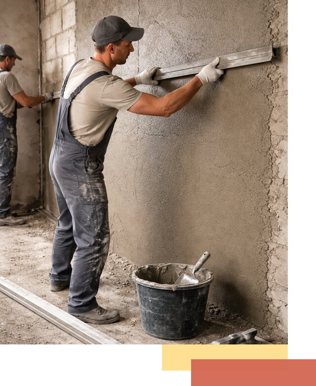 Штукатурка стен цементно-песчаная в Искитиме профессионально