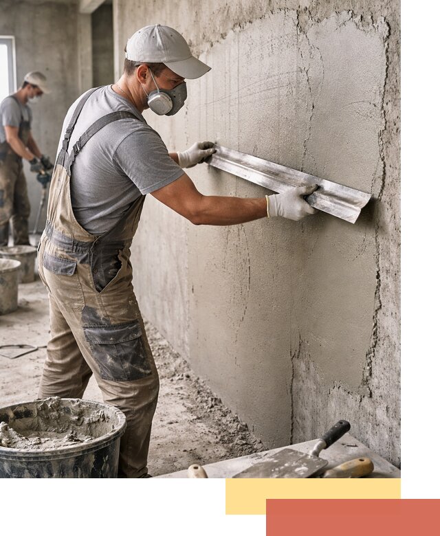 Штукатурка бетонных стен в Искитиме качественно и долговечно