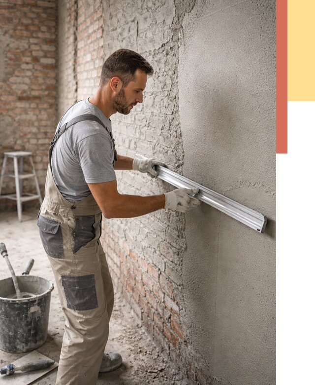 Штукатурка кирпичных стен в Искитиме от 4586 руб/м2 — быстро и недорого | ОТДЕЛОЧНИК-Скм