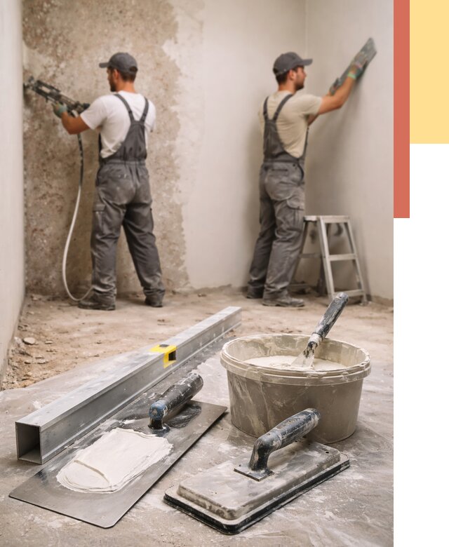 Штукатурка стен под обои в Искитиме от 4586 руб./м2 — выравнивание под обои | ОТДЕЛОЧНИК-Скм