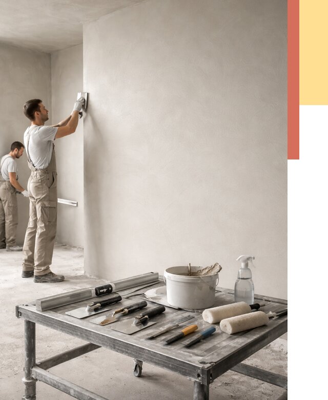 Штукатурка стен под покраску в Искитиме от 4586 руб./м² — качественно и недорого | ОТДЕЛОЧНИК-Скм