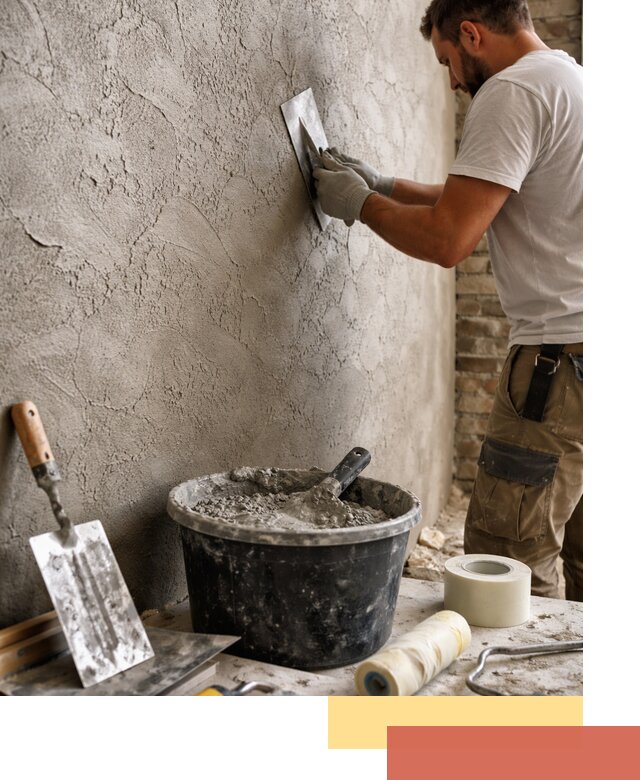 Декоративная штукатурка лофт в Искитиме — отделка стен и потолков