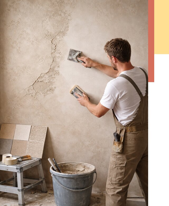 Ремонт декоративной штукатурки в Искитиме от 4586 руб. под ключ | ОТДЕЛОЧНИК-Скм