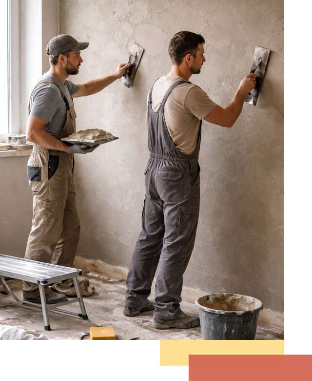 Ремонт декоративной штукатурки и восстановление фактуры в Искитиме