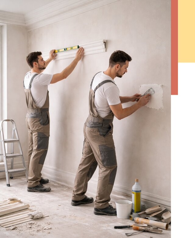 Монтаж лепнины на стены в Искитиме от 4586 руб. — недорого, быстро | ОТДЕЛОЧНИК-Скм