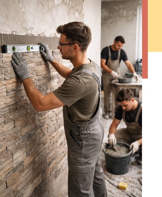 Монтаж искусственного камня в Искитиме от 4586 руб. под ключ | ОТДЕЛОЧНИК-Скм