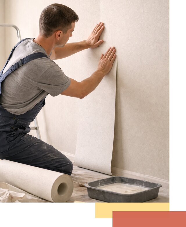 Поклейка флизелиновых обоев в Искитиме качественно и быстро