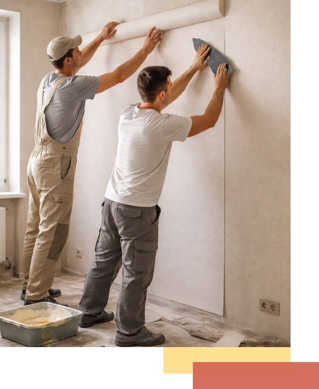 Поклейка виниловых обоев в Искитиме профессионально и качественно