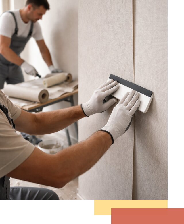 Поклейка обоев под покраску в Искитиме профессионально и быстро