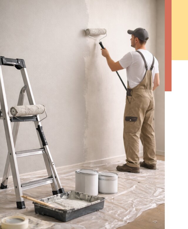 Покраска стен латексной краской в Искитиме от 4586 руб. за м2 | ОТДЕЛОЧНИК-Скм