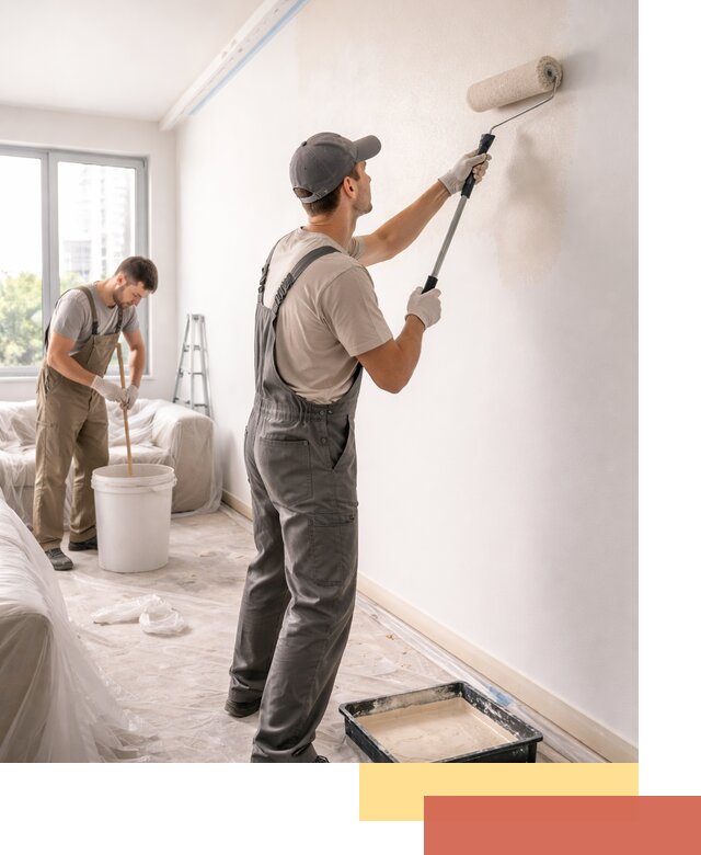 Покраска стен в офисе в Искитиме — быстрый и качественный ремонт