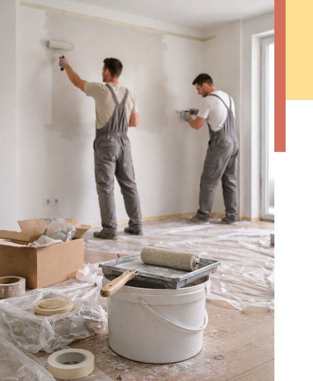 Покраска стен в квартире в Искитиме от 2548 руб/м2 — быстро и недорого | ОТДЕЛОЧНИК-Скм