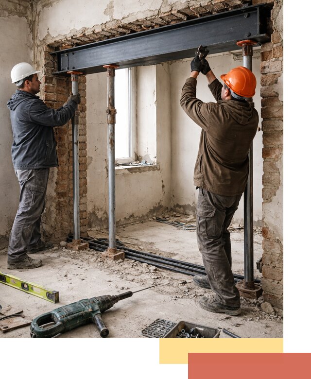 Усиление проема в стене в Искитиме для расширения и безопасности