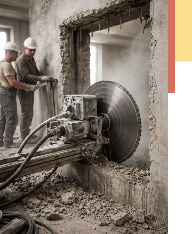 Алмазная резка проемов в Искитиме от 4586 руб. быстро и недорого | ОТДЕЛОЧНИК-Скм