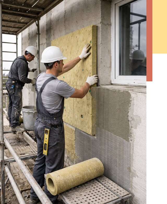 Утепление стен в Искитиме от 4383 руб. под ключ — быстро и недорого | ОТДЕЛОЧНИК-Скм