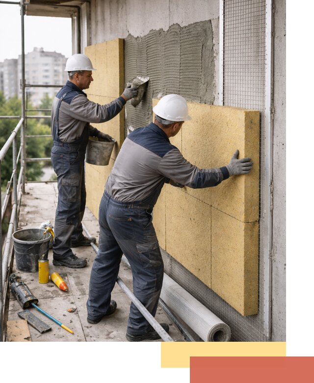 Утепление стен зданий и домов в Искитиме качественно и надежно