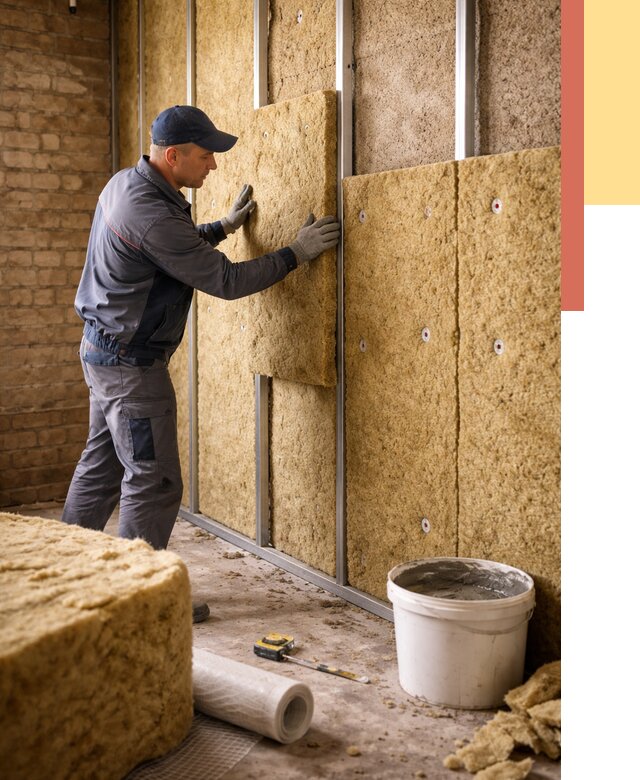 Утепление стен минватой в Искитиме от 1376 руб./м2 — недорого и быстро | ОТДЕЛОЧНИК-Скм