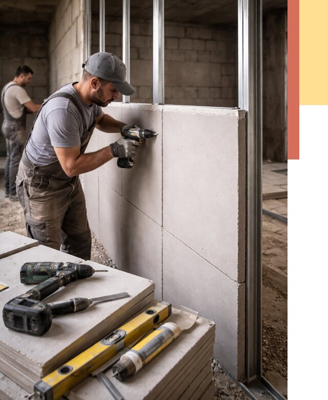 Кладка влагостойких перегородок ПГП в Искитиме от 1223 руб. под ключ | ОТДЕЛОЧНИК-Скм