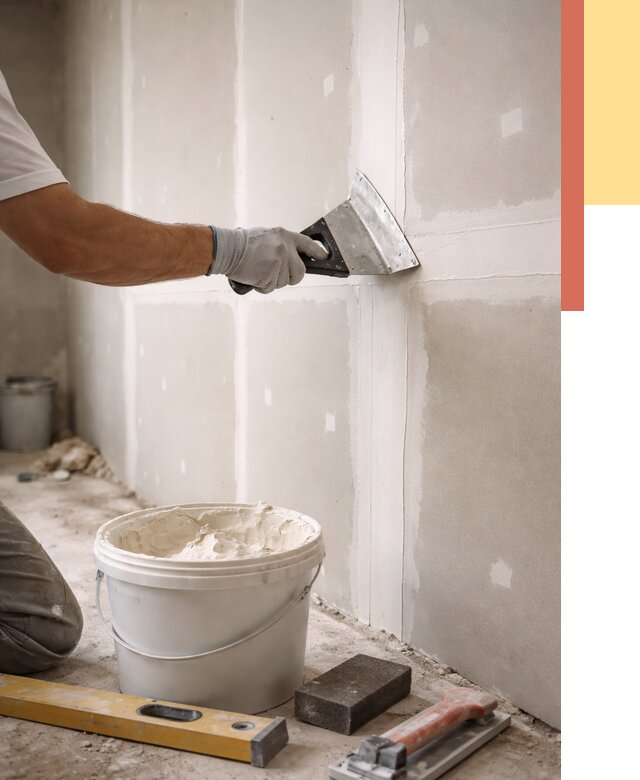 Шпаклевка перегородок из гипсокартона в Искитиме от 2548 руб. — услуги ОТДЕЛОЧНИК-Скм