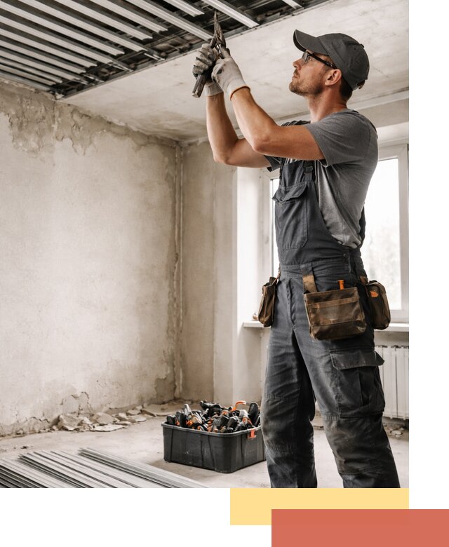 Демонтаж реечного потолка в Искитиме быстро и аккуратно