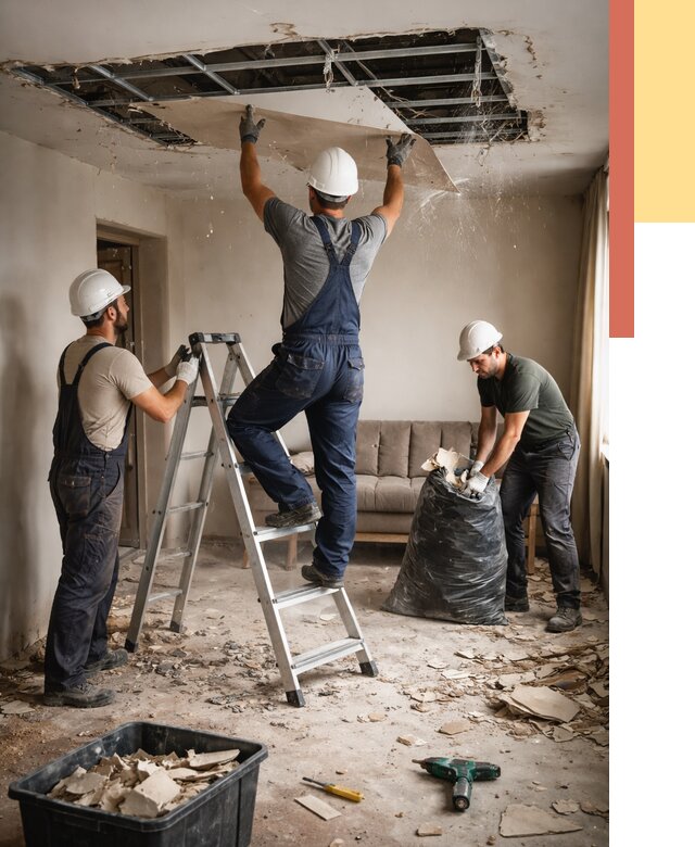 Демонтаж гипсокартонного потолка в Искитиме от 428 руб. за м2 — ОТДЕЛОЧНИК-Скм