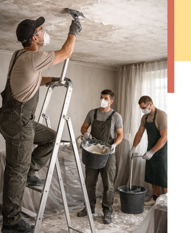 Удаление побелки с потолка в Искитиме от 2548 руб. быстро и недорого | ОТДЕЛОЧНИК-Скм