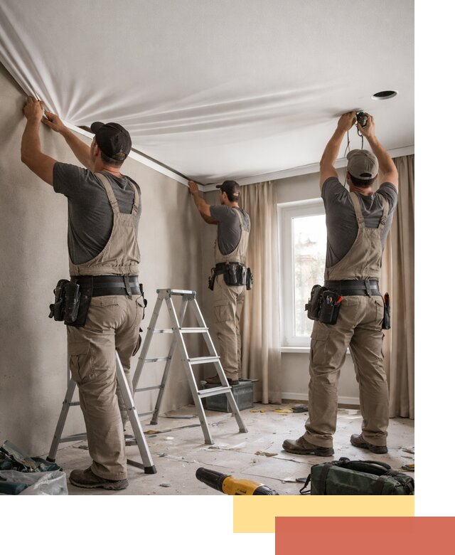 Монтаж матового натяжного потолка в Искитиме качественно и быстро