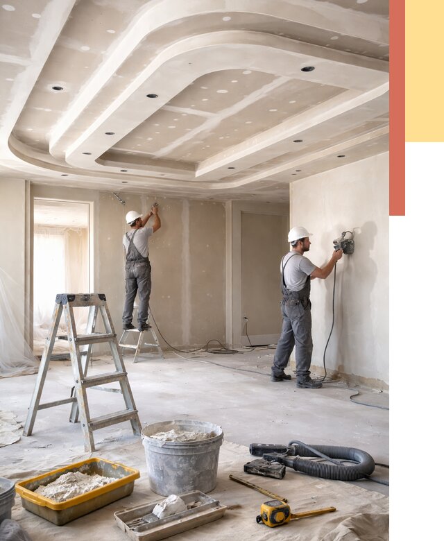 Многоуровневый потолок из гипсокартона в Искитиме от 764 руб. под ключ | ОТДЕЛОЧНИК-Скм