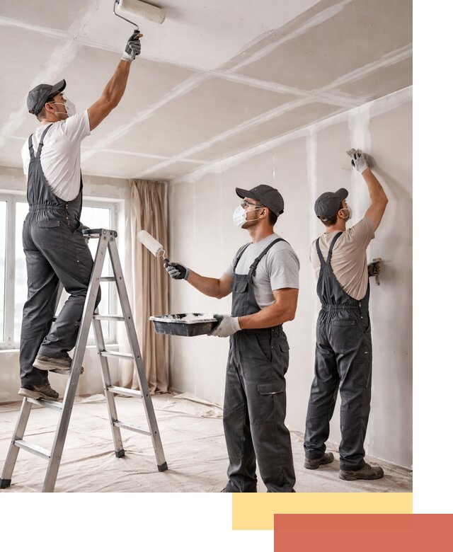 Покраска потолка из гипсокартона в Искитиме качественно и недорого