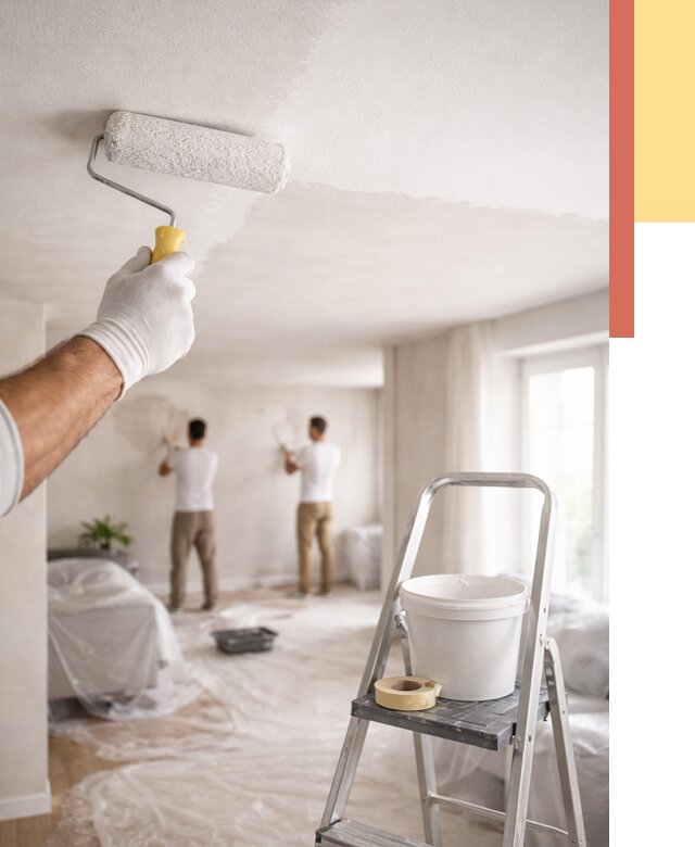 Покраска потолка акриловой краской в Искитиме от 2548 руб. | ОТДЕЛОЧНИК-Скм