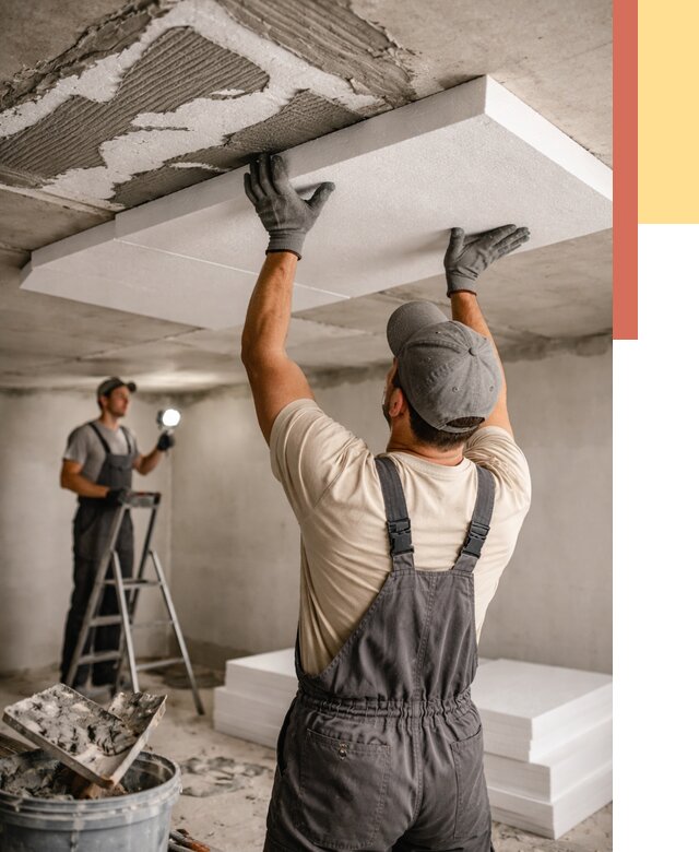 Утепление потолка пенопластом в Искитиме от 4586 руб/м2 — недорого и быстро | ОТДЕЛОЧНИК-Скм